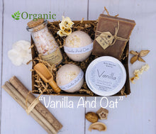 Load image into Gallery viewer, Vanilla and Orange Organic Spa Set