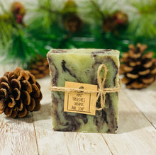 Load image into Gallery viewer, Mint and Chocolate Soap Bar, Cold Processed Organic Soap, Zero Waste Soap