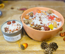 Load image into Gallery viewer, Pumpkin Crunch Cake Soy Candle, Organic Soy Candle, Handmade Candle Gift, Large Bowl Candle