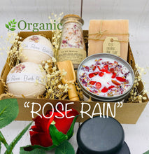 Load image into Gallery viewer, Rose Rain Organic Spa Set