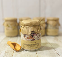 Load image into Gallery viewer, Organic Herbal Bath Salts, Essential Oils infused Bath Salts, Bath Tea, Apothecary Spa Salts
