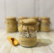 Load image into Gallery viewer, Organic Herbal Bath Salts, Essential Oils infused Bath Salts, Bath Tea, Apothecary Spa Salts
