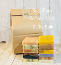Load image into Gallery viewer, Soap ends sampler pack, handmade artisan soap ends, bulk 2lbs, organic soap bar
