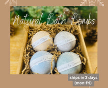 Load image into Gallery viewer, Natural Bath bomb set, Bath bombs Healing Collection, Large Bath Bomb, Relaxing Bath Bombs, Bath bomb gift set
