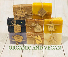 Load image into Gallery viewer, Soap ends sampler pack, handmade artisan soap ends, bulk 2lbs, organic soap bar
