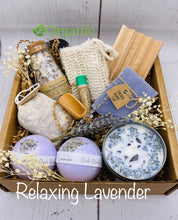 Load image into Gallery viewer, Relaxing Lavender Organic Spa Set
